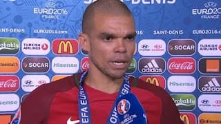 Pepe: Rescue that  We won it for Ronaldo