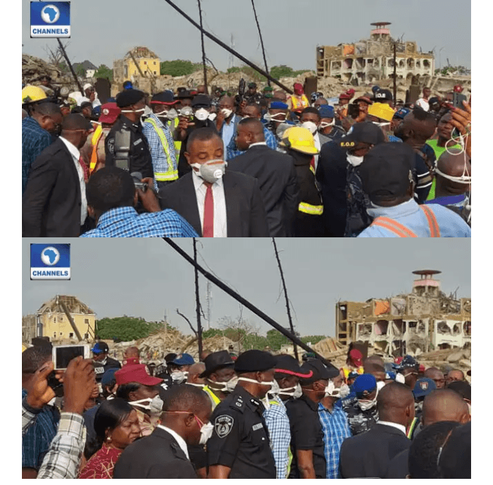 Sanwo-Olu, Hamzat Visit Abule-Ado Explosion Scene