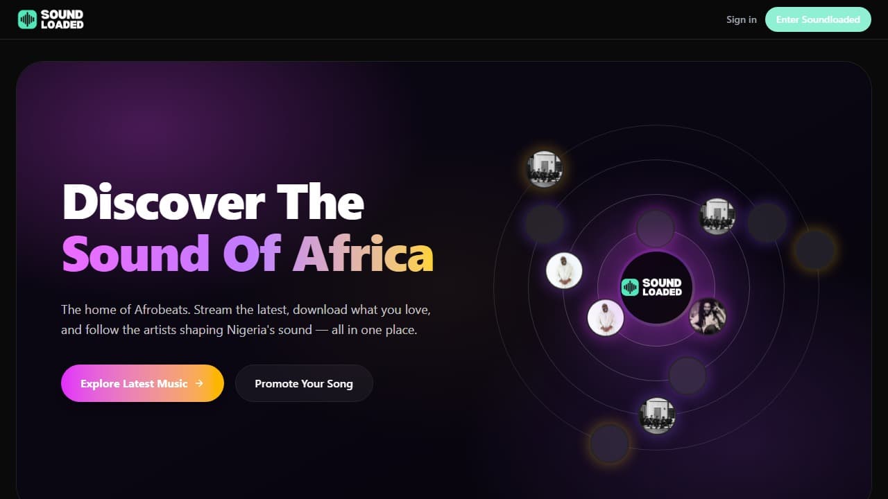 Soundloaded Blog desktop streaming experience