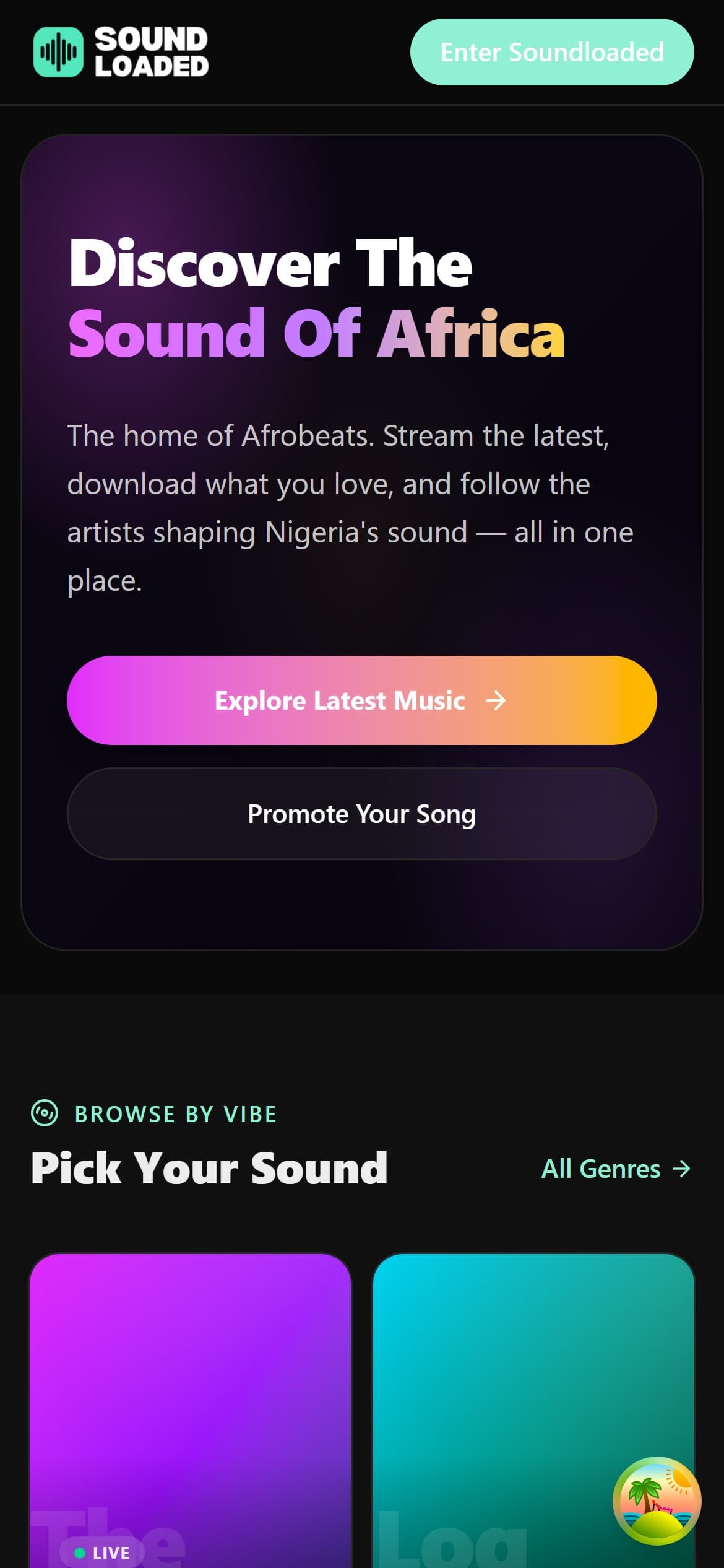 Soundloaded Blog mobile streaming experience